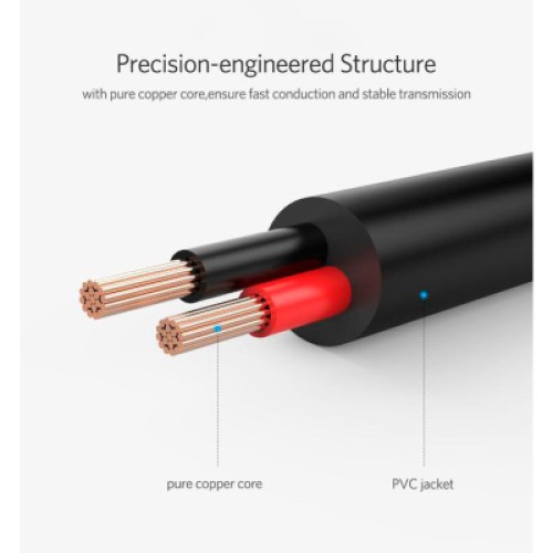 Кабель питания USB to DC 3.5mm 5V 1.0m black Ugreen (10376) Кабель питания USB to DC 3.5mm 5V 1.0m black Ugreen (10376)