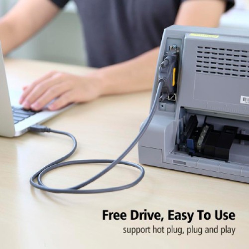 Кабель для принтера USB 2.0 to DB25 2.0m US167 black Ugreen (20224) Кабель для принтера USB 2.0 to DB25 2.0m US167 black Ugreen (20224)