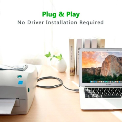 Кабель для принтера USB 2.0 to DB25 2.0m US167 black Ugreen (20224) Кабель для принтера USB 2.0 to DB25 2.0m US167 black Ugreen (20224)