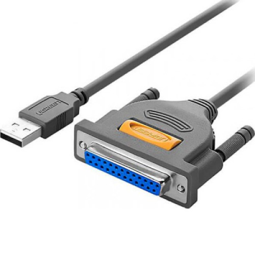 Кабель для принтера USB 2.0 to DB25 2.0m US167 black Ugreen (20224) Кабель для принтера USB 2.0 to DB25 2.0m US167 black Ugreen (20224)