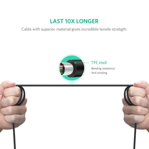 Кабель для принтера USB-C 2.0 to BM 2.0m US241 black Ugreen (50446) Кабель для принтера USB-C 2.0 to BM 2.0m US241 black Ugreen (50446)