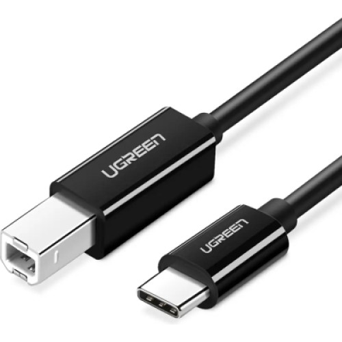 Кабель для принтера USB-C 2.0 to BM 2.0m US241 black Ugreen (50446) Кабель для принтера USB-C 2.0 to BM 2.0m US241 black Ugreen (50446)