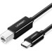 Кабель для принтера USB-C 2.0 to BM 2.0m US241 black Ugreen (50446) Кабель для принтера USB-C 2.0 to BM 2.0m US241 black Ugreen (50446)