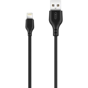 Дата кабель USB 2.0 AM to Lightning 1.0m 2.1A NB103 black XO (6920680862702)