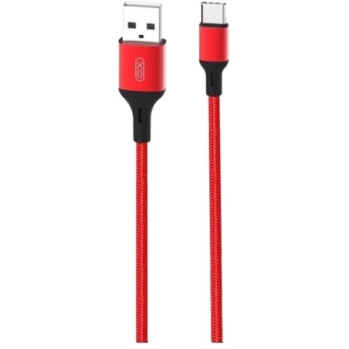 Дата кабель USB 2.0 AM to USB-C 1.0m braided NB143 red XO (6920680870691) Дата кабель USB 2.0 AM to USB-C 1.0m braided NB143 red XO (6920680870691)
