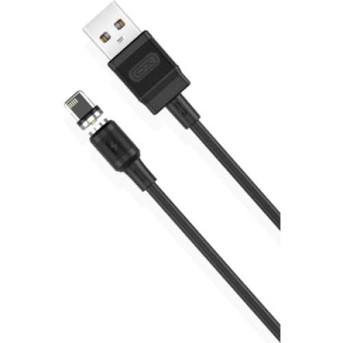Дата кабель USB 2.0 AM to Lightning 1.0m 2.1A magnetic NB187 black XO (6920680879632) Дата кабель USB 2.0 AM to Lightning 1.0m 2.1A magnetic NB187 black XO (6920680879632)
