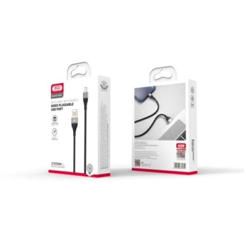 Дата кабель USB 2.0 AM to Lightning 1.0m 2.4A double-sided NB188 gray XO (6920680879694) Дата кабель USB 2.0 AM to Lightning 1.0m 2.4A double-sided NB188 gray XO (6920680879694)