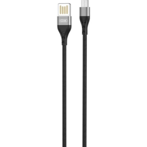 Дата кабель USB 2.0 AM to Micro 5P 1.0m 2.4A double-sided NB188 gray XO (6920680879717) Дата кабель USB 2.0 AM to Micro 5P 1.0m 2.4A double-sided NB188 gray XO (6920680879717)