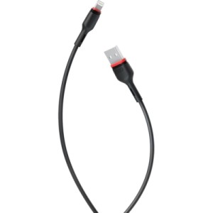 Дата кабель USB 2.0 AM to Lightning 1.0m 2.4A NB-P171 black XO (6920680873647)