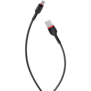 Дата кабель USB 2.0 AM to USB-C 1.0m 2.4A NB-P171 black XO (6920680873685)