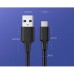 Дата кабель USB 2.0 AM to USB-C 0.25m 3A US287 black Ugreen (60114) Дата кабель USB 2.0 AM to USB-C 0.25m 3A US287 black Ugreen (60114)