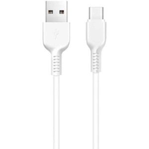 Дата кабель USB 2.0 AM to USB-C 1.0m 3A white HOCO (6957531068853)