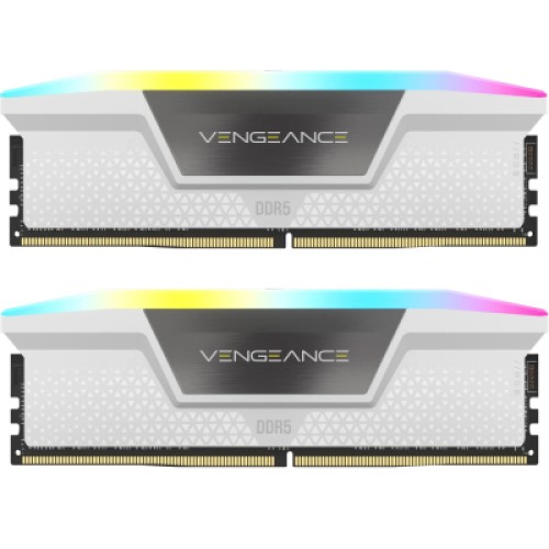 Модуль памяти для компьютера DDR5 32GB (2x16GB) 6000 MHz Vengeance RGB White Corsair (CMH32GX5M2B6000Z30W) Модуль памяти для компьютера DDR5 32GB (2x16GB) 6000 MHz Vengeance RGB White Corsair (CMH32GX5M2B6000Z30W)