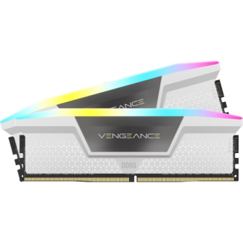 Модуль памяти для компьютера DDR5 64GB (2x32GB) 6000 MHz Vengeance RGB White Corsair (CMH64GX5M2B6000Z30W) Модуль памяти для компьютера DDR5 64GB (2x32GB) 6000 MHz Vengeance RGB White Corsair (CMH64GX5M2B6000Z30W)