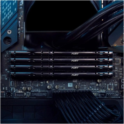 Модуль памяти для компьютера DDR5 128GB (2x64GB) 5600 MHz Beast Kingston Fury (ex.HyperX) (KF556C36BBEK2-128)