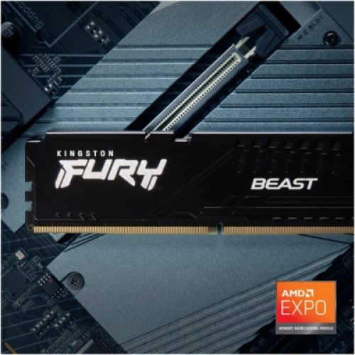 Модуль памяти для компьютера DDR5 128GB (2x64GB) 5600 MHz Beast Kingston Fury (ex.HyperX) (KF556C36BBEK2-128)