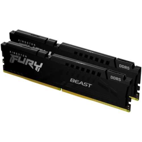 Модуль памяти для компьютера DDR5 128GB (2x64GB) 5600 MHz Beast Kingston Fury (ex.HyperX) (KF556C36BBEK2-128)
