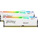 Модуль памяти для компьютера DDR5 16GB 5200 MHz Beast White RGB Kingston Fury (ex.HyperX) (KF552C40BWAK2-16)