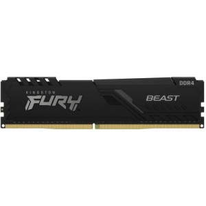 Модуль памяти для компьютера DDR4 8GB 3200 MHz Beast Black Kingston Fury (ex.HyperX) (KF432C16BB/8WP)