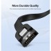 Кабель для передачи данных SATA 3 Data Cable 0.5m 90° corner US217 Black Ugreen (30797)