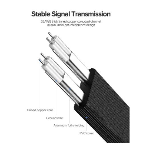 Кабель для передачи данных SATA 3 Data Cable 0.5m 90° corner US217 Black Ugreen (30797)