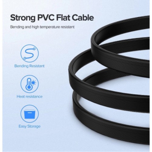 Кабель для передачи данных SATA 3 Data Cable 0.5m US217 Black Ugreen (30796)