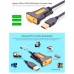 Кабель для передачи данных USB to COM M 2.0m DB9 RS-232 CR104 black Ugreen (20222)