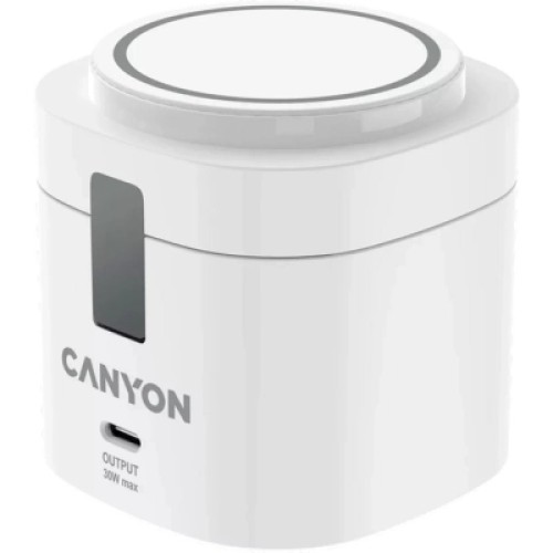 Зарядное устройство Canyon 4-in-1 wireless charging stand 30W + cable 1.0m white (CNS-WCS405WW/A) Зарядное устройство Canyon 4-in-1 wireless charging stand 30W + cable 1.0m white (CNS-WCS405WW/A)
