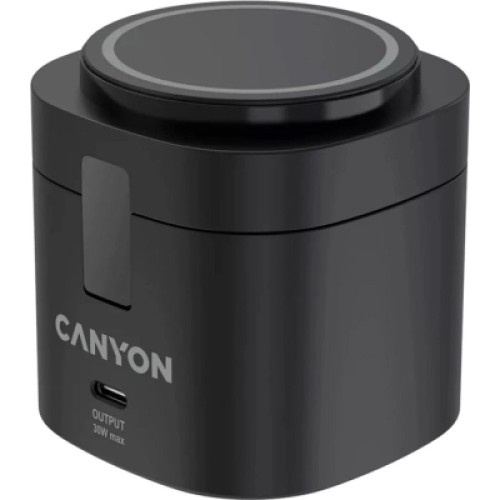 Зарядное устройство Canyon 4-in-1 wireless charging stand 30W + charger 65W + cable 1.0m black (CNS-WCS405B) Зарядное устройство Canyon 4-in-1 wireless charging stand 30W + charger 65W + cable 1.0m black (CNS-WCS405B)