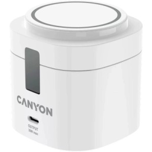 Зарядное устройство Canyon 4-in-1 wireless charging stand 30W + charger 65W + cable 1.0m white (CNS-WCS405W)