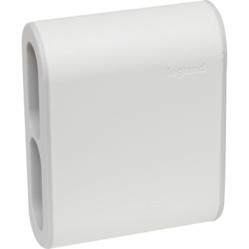 Сетевой разветвитель LEGRAND Стандарт 4х2К бічні розетки 6А Білий/Сірий (049400)
