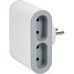 Сетевой разветвитель LEGRAND Стандарт 4х2К бічні розетки 6А Білий/Сірий (049400)