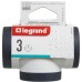 Сетевой разветвитель LEGRAND ПРЕМІУМ 3х2К+З бокові розетки, колір Білий/Чорний (694520)