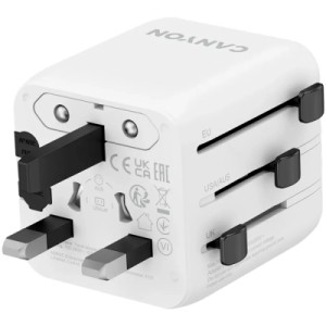 Переходник Canyon Travel Adapter OnTour One EU/UK/US/AUS White (CNS-TA1005W)