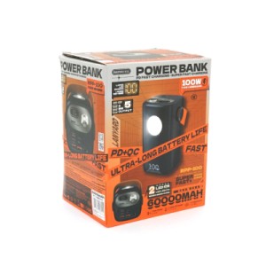 Батарея универсальная Remax 60000mAh, PD/100W, QC/22.5W, Blue (RPP-100)