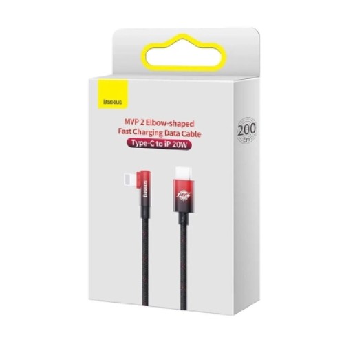 Дата кабель USB-C to Lightning 2.0m 20W black/red Baseus (CAVP000320) Дата кабель USB-C to Lightning 2.0m 20W black/red Baseus (CAVP000320)