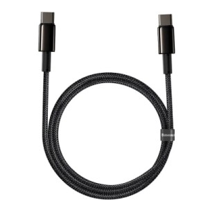 Дата кабель USB-C to USB-C 1.0m 100W black Baseus (CATWJ-01)