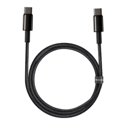 Дата кабель USB-C to USB-C 1.0m 100W black Baseus (CATWJ-01) Дата кабель USB-C to USB-C 1.0m 100W black Baseus (CATWJ-01)