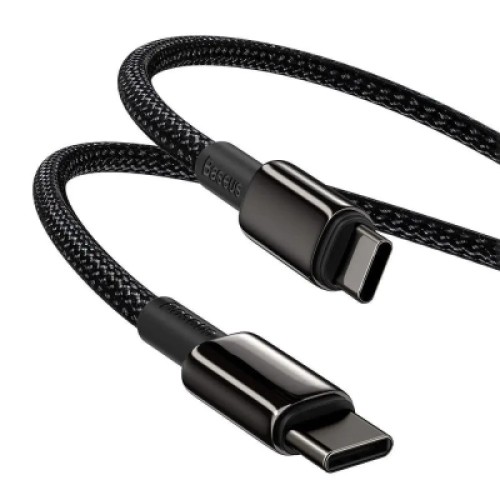 Дата кабель USB-C to USB-C 1.0m 100W black Baseus (CATWJ-01) Дата кабель USB-C to USB-C 1.0m 100W black Baseus (CATWJ-01)