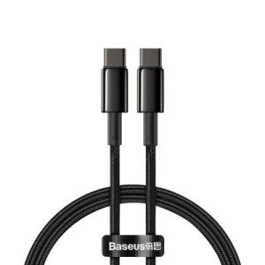 Дата кабель USB-C to USB-C 1.0m 100W black Baseus (CATWJ-01)