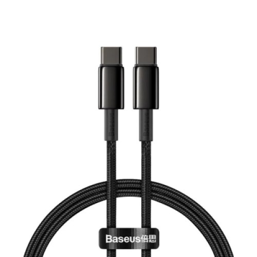 Дата кабель USB-C to USB-C 1.0m 100W black Baseus (CATWJ-01) Дата кабель USB-C to USB-C 1.0m 100W black Baseus (CATWJ-01)
