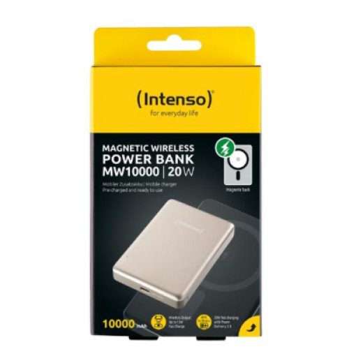 Батарея универсальная Intenso MW10000 10000mAh Magnetic champagne (7344031)