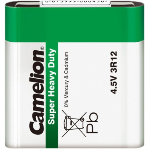 Батарейка 3R12 4.5V Super Heavy Duty Zinc-carbon * 1 Camelion (3R12-SP1G) Батарейка 3R12 4.5V Super Heavy Duty Zinc-carbon * 1 Camelion (3R12-SP1G)
