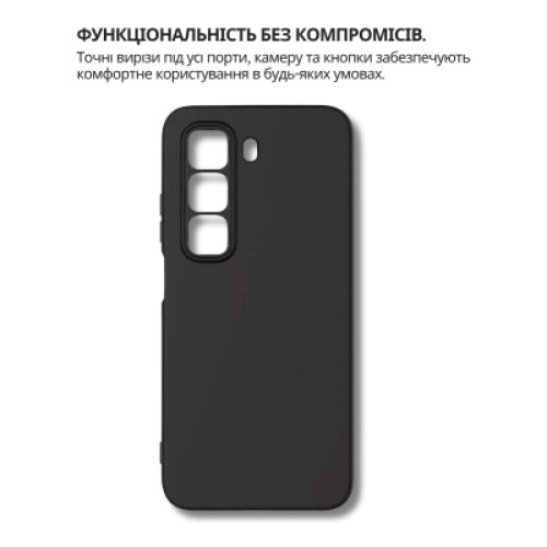 Чехол для мобильного телефона BeCover Silicone Infinix Hot 60 Pro 4G (X6885) Black (714558) Чехол для мобильного телефона BeCover Silicone Infinix Hot 60 Pro 4G (X6885) Black (714558)