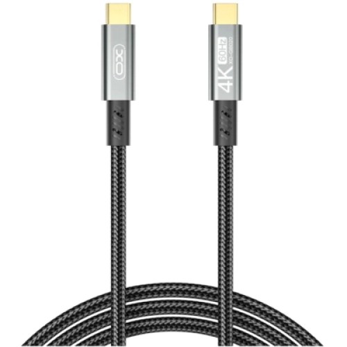 Дата кабель USB-C to USB-C 1.0m 100W PD black XO (GB020-CC.tranish) Дата кабель USB-C to USB-C 1.0m 100W PD black XO (GB020-CC.tranish)