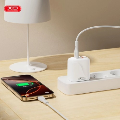 Зарядное устройство XO 1xUSB-C PD20W + 1xUSB QC3.0 White (L158.white)