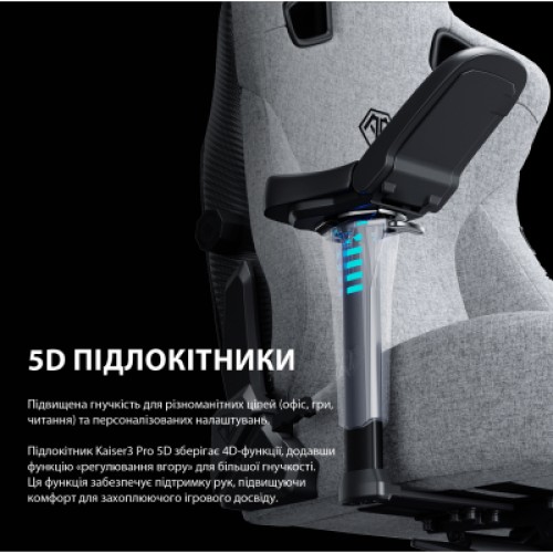 Кресло игровое Anda Seat Kaiser 3 Pro Fabric Size XL Black (AD12YDC-XL-01-B-CF-B02) Кресло игровое Anda Seat Kaiser 3 Pro Fabric Size XL Black (AD12YDC-XL-01-B-CF-B02)