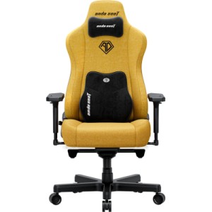 Кресло игровое Anda Seat Kaiser 3E Fabric XL Bright Yellow (AD23YC-XL-09-Y-CF-Y01)