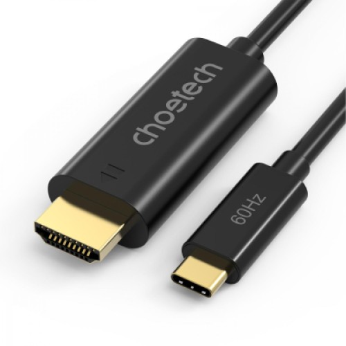 Кабель мультимедийный USB-C to HDMI M 1.8m black Choetech (CH0019-BK-V3) Кабель мультимедийный USB-C to HDMI M 1.8m black Choetech (CH0019-BK-V3)