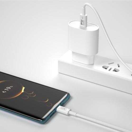 Дата кабель USB-C to USB-C 2.0m 100W white XO (CB-Q100-2CC) Дата кабель USB-C to USB-C 2.0m 100W white XO (CB-Q100-2CC)